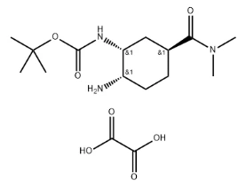 Tert - butil (1r, 2s, 5s) -2-azido-5-[(dimetilamino) carbonil] ciclohexilcarbamat acid oxalic nr .:1353893-22-7